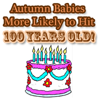 Autumn Babies More Likely to Live to 100th Birthday