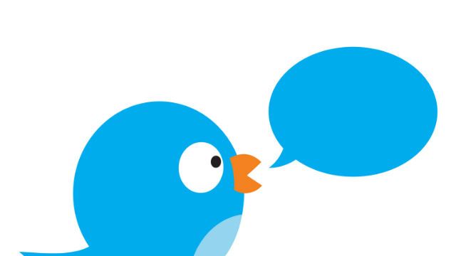 Blue twitter bird