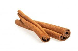 Cinnamon sticks isolated on white background