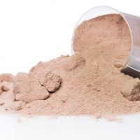 Protein powder and scoop