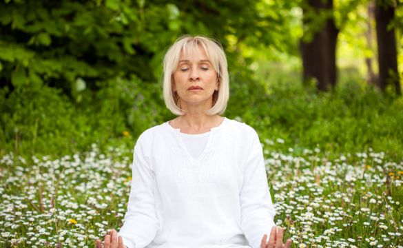 elderly yoga