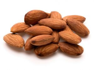 almond nuts isolated on white background close up