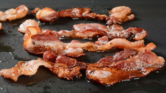 Bacon frying