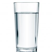 water glass isolated with clipping path included