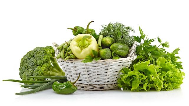 Fresh green vegetables