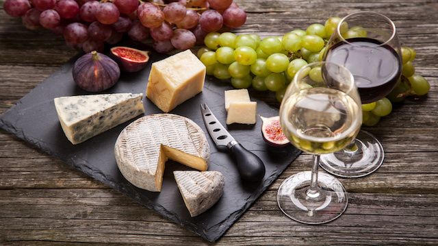 Wine and cheese