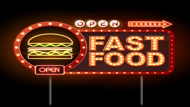 Fast Food Neon sign