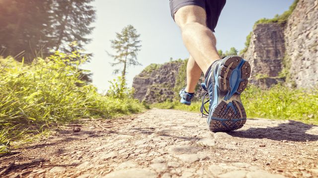 Healthy trail run