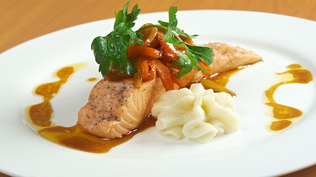 Grilled Salmon Steak