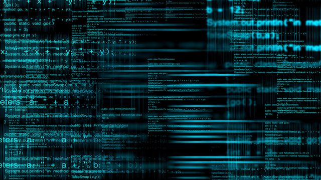 Abstract computer code background