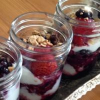 Summer Berry Parfait with Homemade Granola Recipe