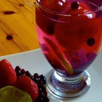 Strawberry, Blueberry and Lime Infused Water