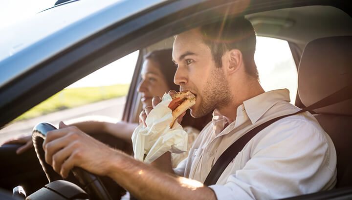 Stress Eating In The Car