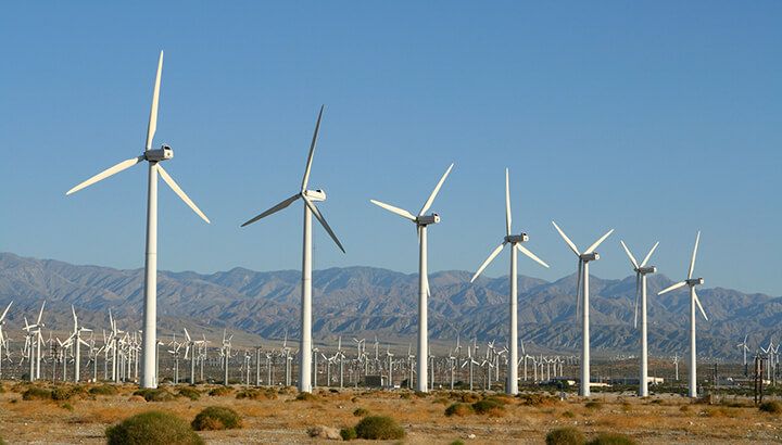 Green company wind turbines