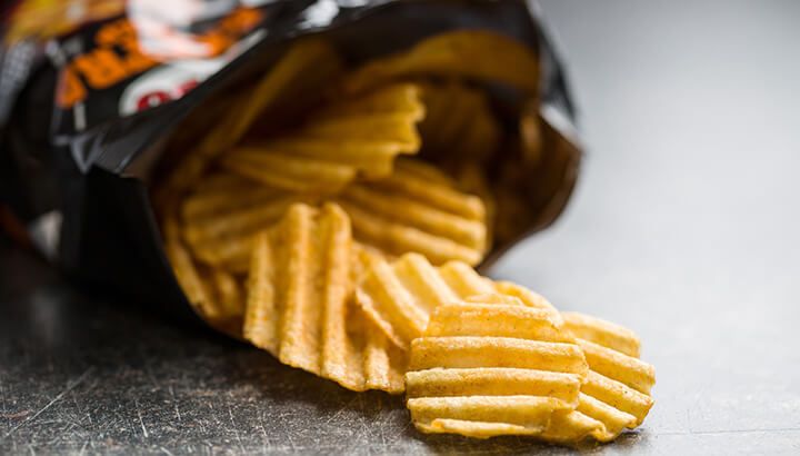 Get rid of food in your pantry like chips