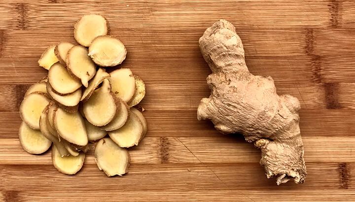 Ginger can help soothe an upset stomach