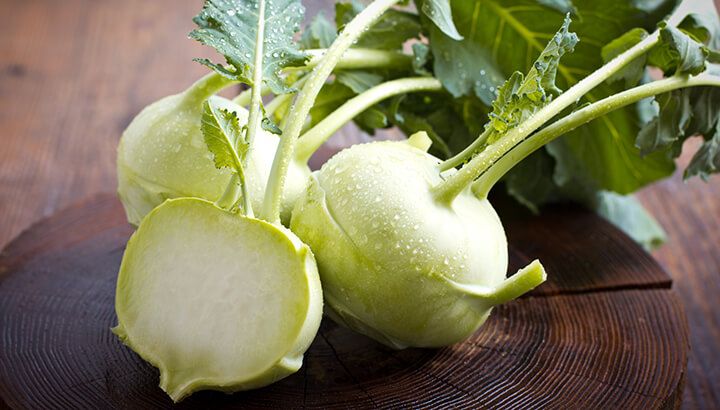 Kohlrabi is a strange green food to eat more of