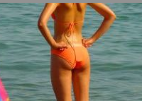 no more cellulite orange bikini