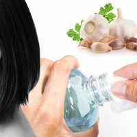 Ear pain hack with garlic alcohol and cotton