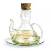 Decanter with  vinegar isolated