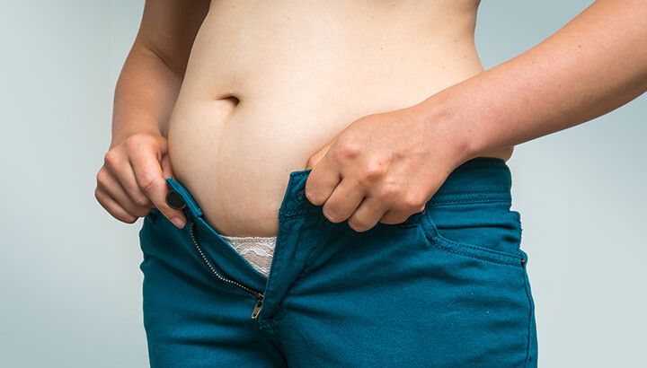 If you are skinny-fat, you may have visceral fat around the abdomen.