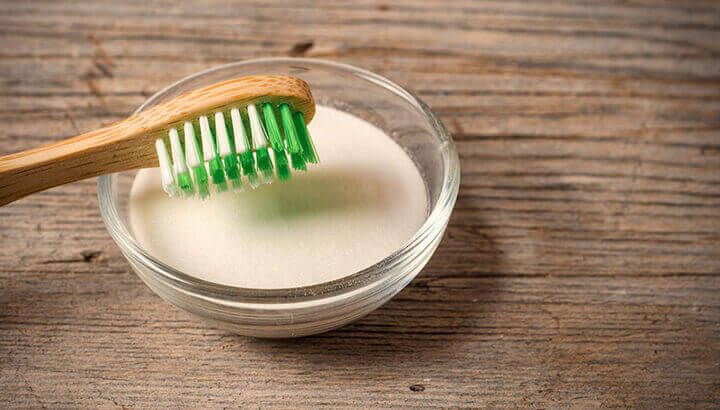 Turmeric paste mixed with baking soda can whiten teeth.