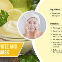Simple Egg White and Lemon Face Mask